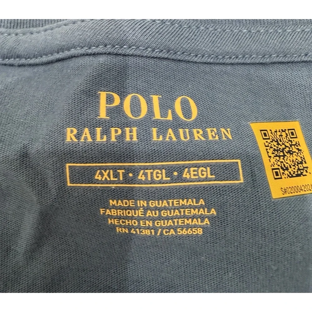 Polo Ralph Lauren Men's Graphic Logo Short Sleeve T-Shirt Men's 4XLT NWT